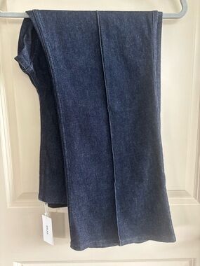 SPANX Dark Indigo Wide-Leg Flare Jeans petite / regular 2X nwt